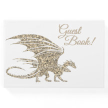 Magnifique Dragon De Mosaïque D'Or