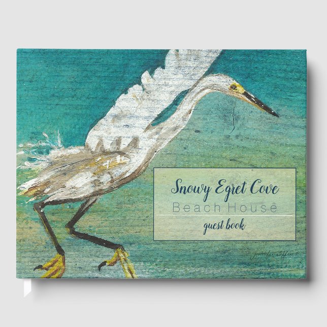 Livre D'or Magnifique Egret Shorebird Beach House (Recto)