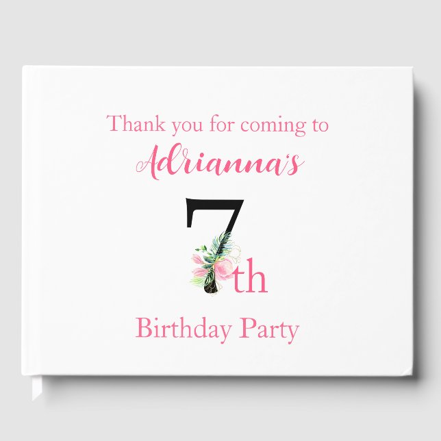 Livre D'or Magnolia Anniversaire 7e Anniversaire (Recto)