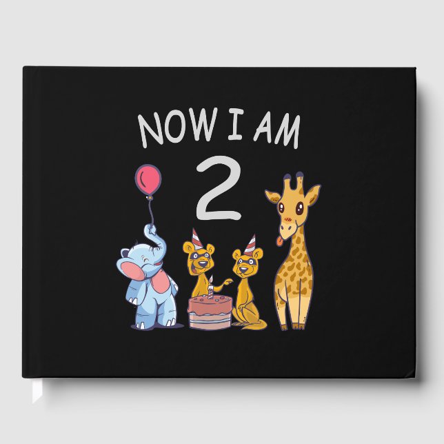 Livre D'or Maintenant, j'ai 2 ans 2e anniversaire au Zoo (Recto)