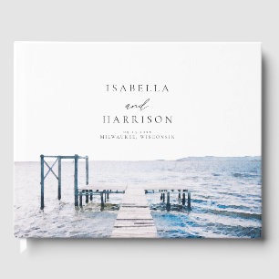Livre D'or MAIRI Lake Pier Destination Watercolor Mariage