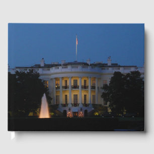 Livre D'or Maison Blanche de Noël à la nuit à Washington DC