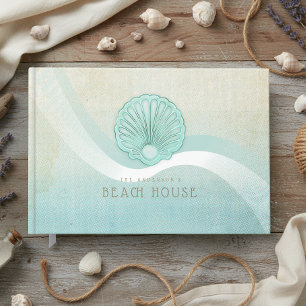 Livre D'or Maison de plage Coquille Saint-Jacques Aqua Bleu I