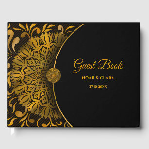 Livre D'or Mandala traditionnel classique élégant mariage de 