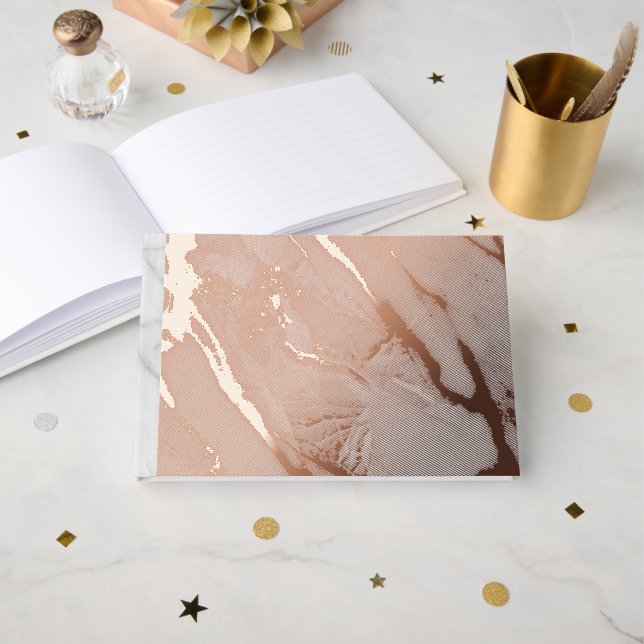 Livre D'or Marbre Blanc (Recto ouvert)