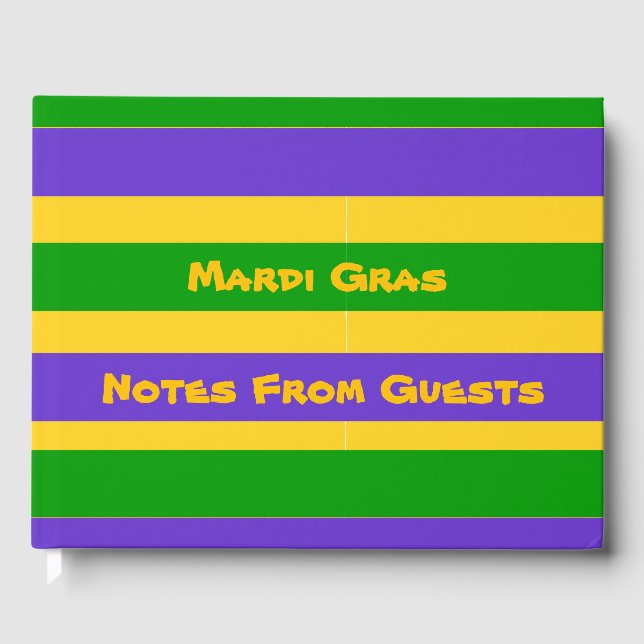 Livre D'or Mardi Gras Stripes (Recto)
