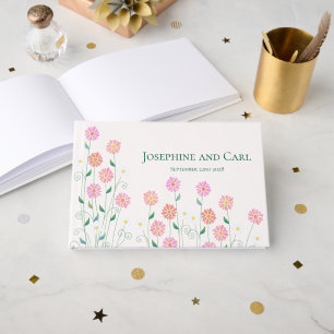 Livre D'or Marguerite de campagne Mariage simple