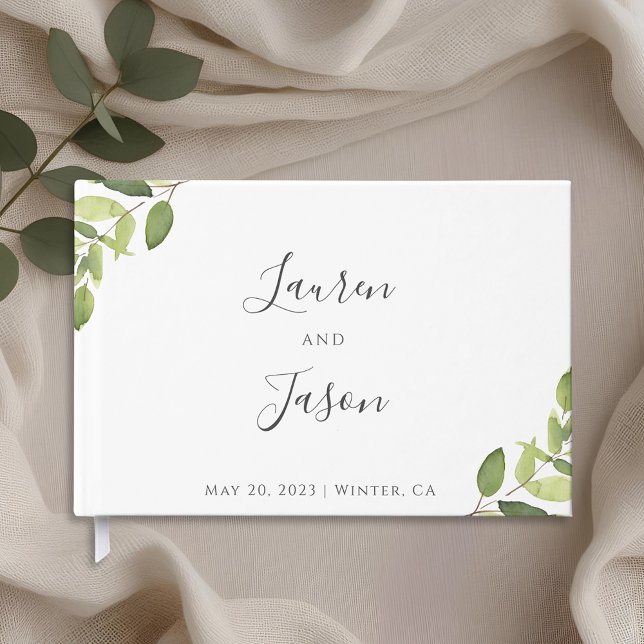 Livre D'or Mariage à la verdure d'eucalyptus (Créateur téléchargé)
