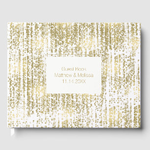 Livre D'or Mariage Abstrait Gold Jewel Bokeh