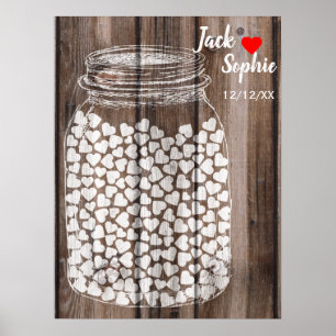 Livre d'or mariage alternatif mason bois 150