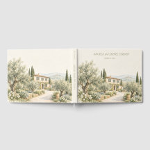 Mariage aquarelle de la villa toscane oliveraie
