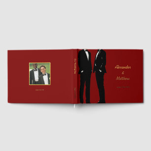 Livre D'or Mariage arc-en-ciel d'hommes gays élégants moderne