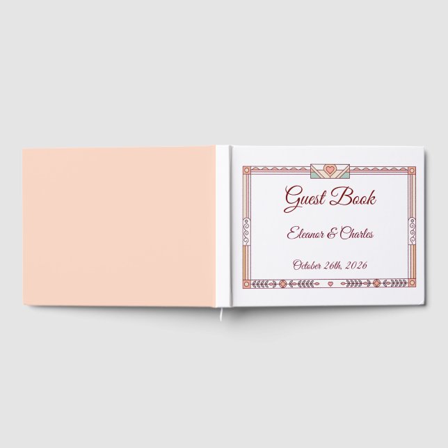 Livre D'or Mariage Art Déco de Conte de Fées (Complet)