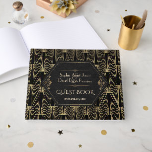 Livre D'or Mariage Art Déco Roaring 20s Gatsby le Magnifique