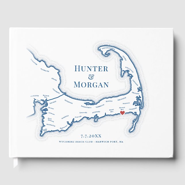 Livre D'or Mariage au Wychmere Beach Club Cape Cod (Recto)