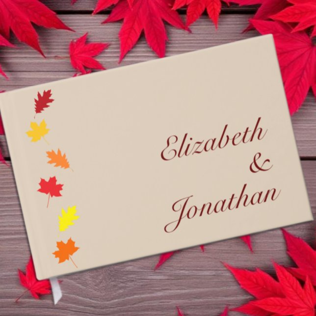 Livre D'or Mariage aux feuilles d'automne (Créateur téléchargé)
