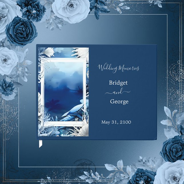 Livre D'or mariage bleu côtier (Créateur téléchargé)