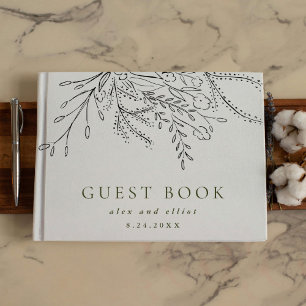 Livre D'or Mariage Bouquet débordant