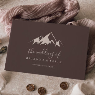 Livre D'or Mariage campagnard de montagne Clear