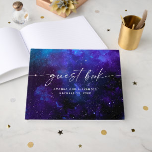 Livre D'or Mariage céleste dans l'espace   Galaxie cosmique é