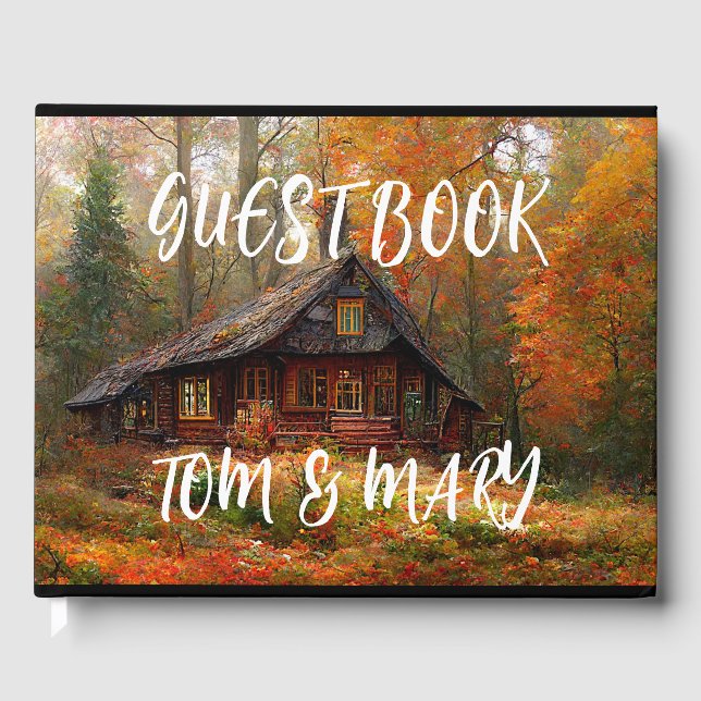 LIVRE D'OR MARIAGE CHALET RUSTIQUE (Recto)