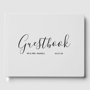 Livre d'or mariage   Classique moderne Simple Chic