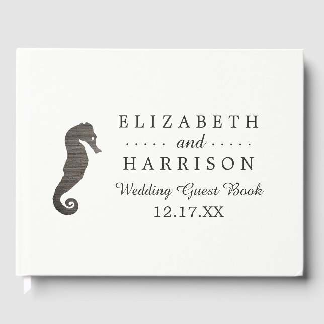 Livre D'or Mariage Clay Seahorse Beach (Recto)