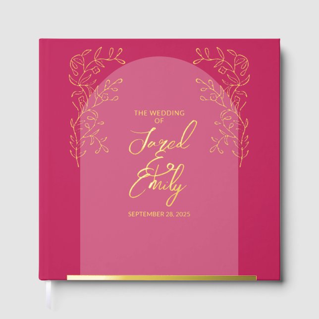 Livre D'or Mariage d'arc simple (Recto)
