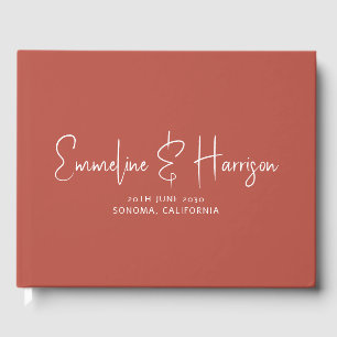 Livre D'or Mariage d'argile personnalisée Serif de script mod