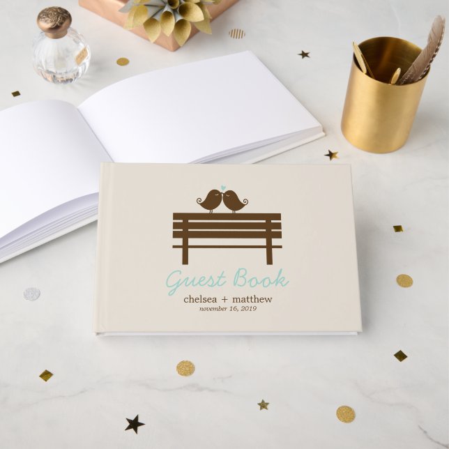 Livre D'or Mariage de automne Inséparable (Recto ouvert)