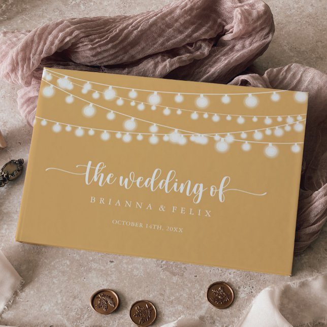 Livre D'or Mariage de calligraphie jaune (Créateur téléchargé)