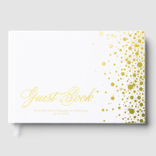 Livre D'or Mariage de confetti à huile d'or