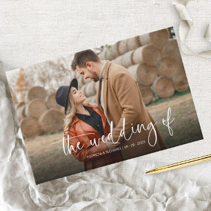Livre D'or Mariage de couple de calligraphie moderne photo