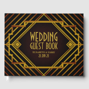 Livre D'or Mariage de Gatsby Gold 2020
