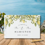 Livre D'or Mariage de la côte amalfitaine jaune<br><div class="desc">Évoquez la splendeur ensoleillée d'un mariage de la côte amalfitaine avec la collection de Mariages méditerranéens citron jaune ! Insufflée du zeste d'agrumes d'été, les invitations, les signes et la décoration rayonnent de chaleur, d'élégance, et de charmantes graphismes citron jumelés à une magnifique police calligraphique. Célébrez votre amour au milieu...</div>