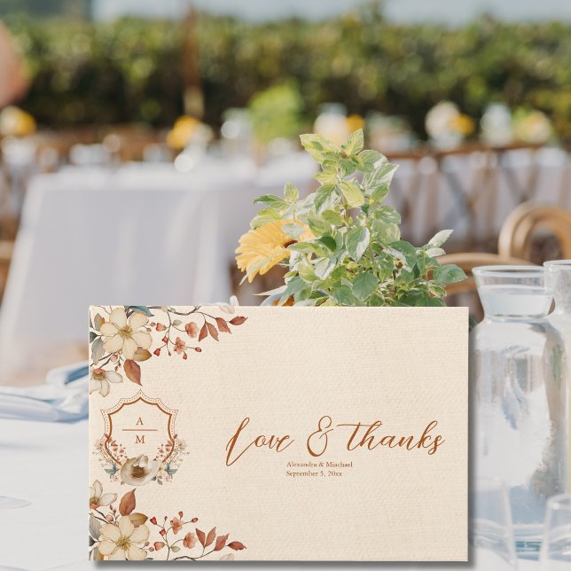 Livre D'or Mariage de monogramme Floral Western Crest (Créateur téléchargé)