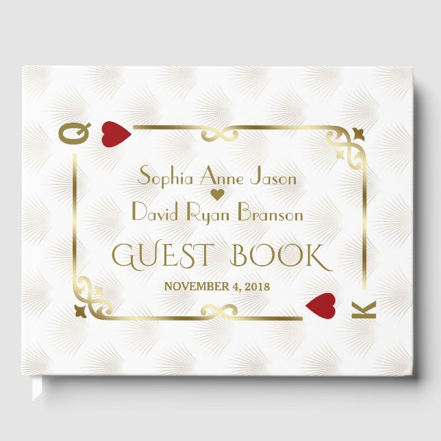 Livre D'or Mariage de poker White Gold Gatsby Casino Las Vega (Recto)