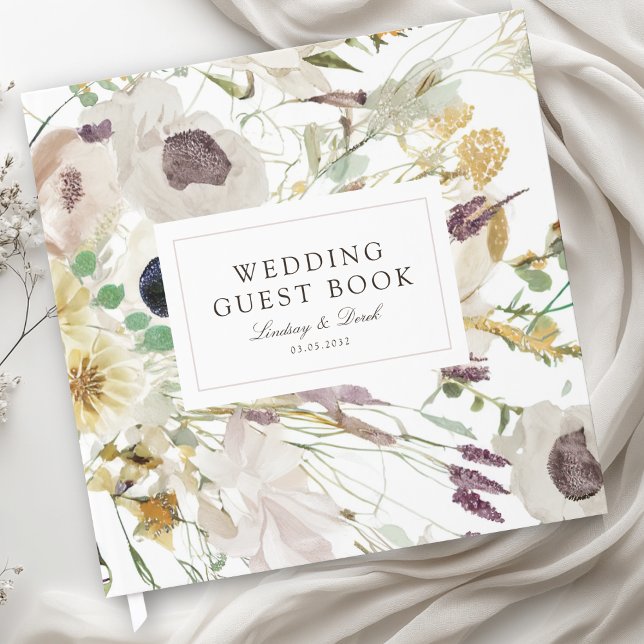 Livre D'or Mariage de printemps moderne (Modern Spring Wedding Guest Book)