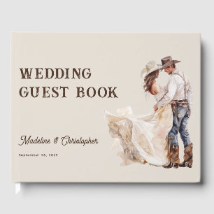 Livre D'or Mariage de Ranch occidental rustique