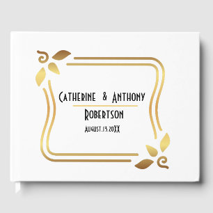 Livre D'or Mariage de script noir simple et moderne