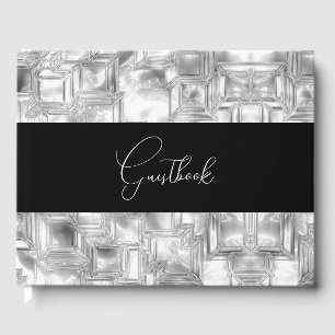 Livre D'or Mariage de texture de glace sculptée
