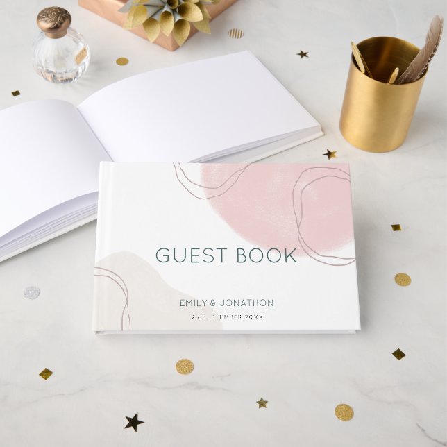 Livre D'or Mariage de tournesols Fleur sauvage rustique (Recto ouvert)