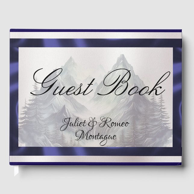 Livre D'or Mariage des monts Watercolor (Recto)