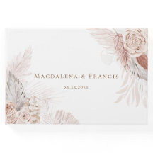 livre d'or mariage design floral boho