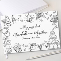 Mariage Dessiné à la Main Excentrique et Fantaisis