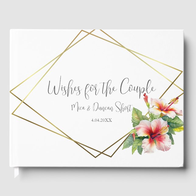 Livre D'or Mariage d'Hibiscus tropical (Recto)
