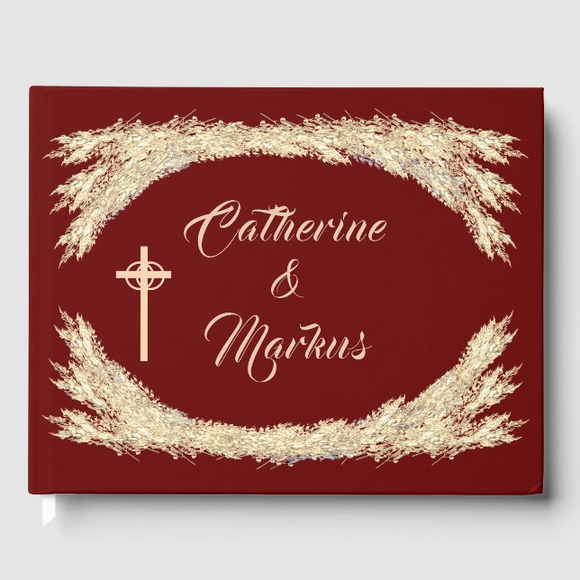 Livre D'or Mariage d'hiver catholique (Recto)