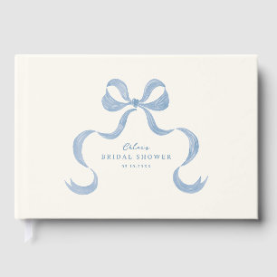 Livre D'or Mariage Dusty Blue à l'aquarelle