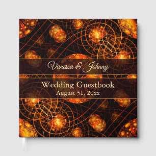 Livre D'or Mariage Élégant Classique Boho Moderne Or #901