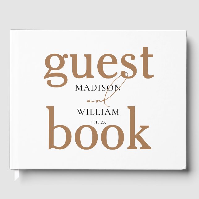 Livre D'or Mariage élégant design noir avec Parties scintilla (Recto)